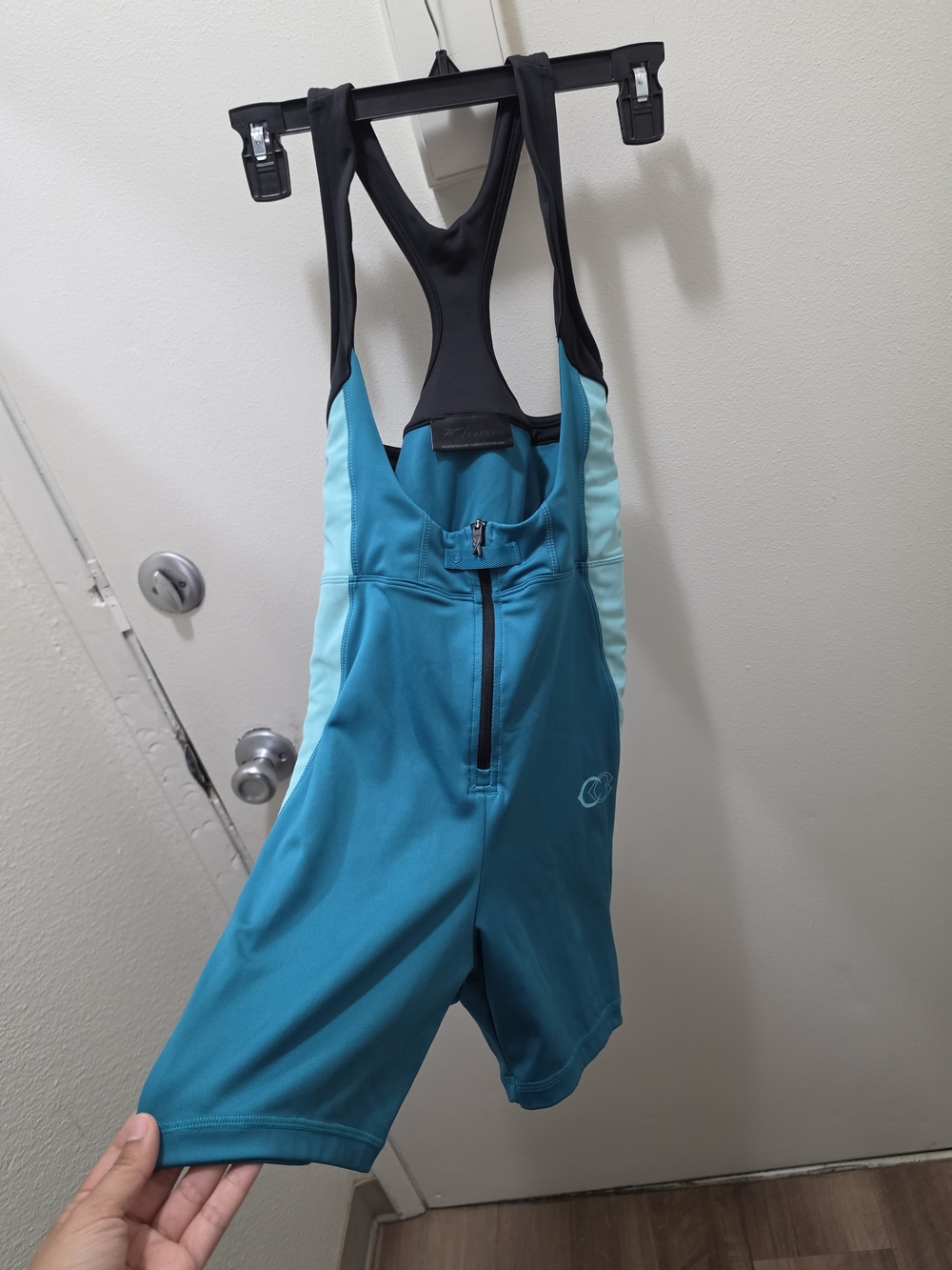 Reebok x Cardi B Women's Seaport Teal Leotard & Bandeau Top Set - Size Medium - Picture 3 of 16